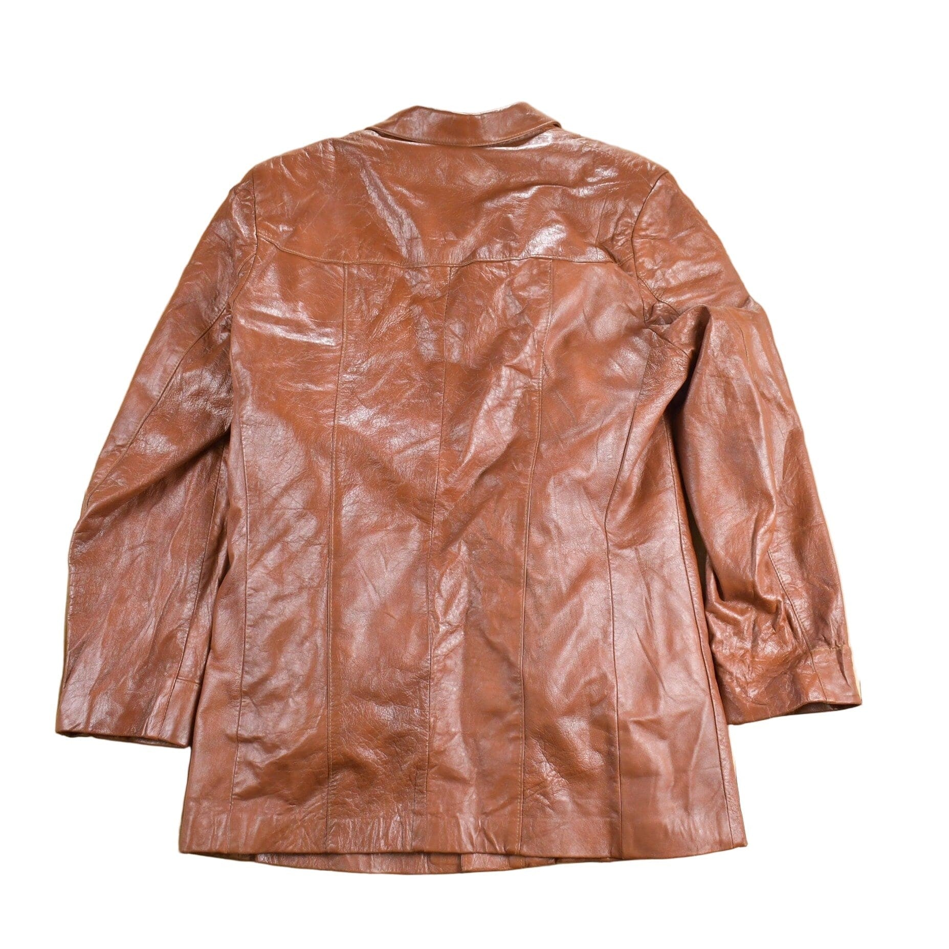 Vintage 1970s Angel Skin Cabretta Leather Full Length Coat Men's Large from propervintagecanada