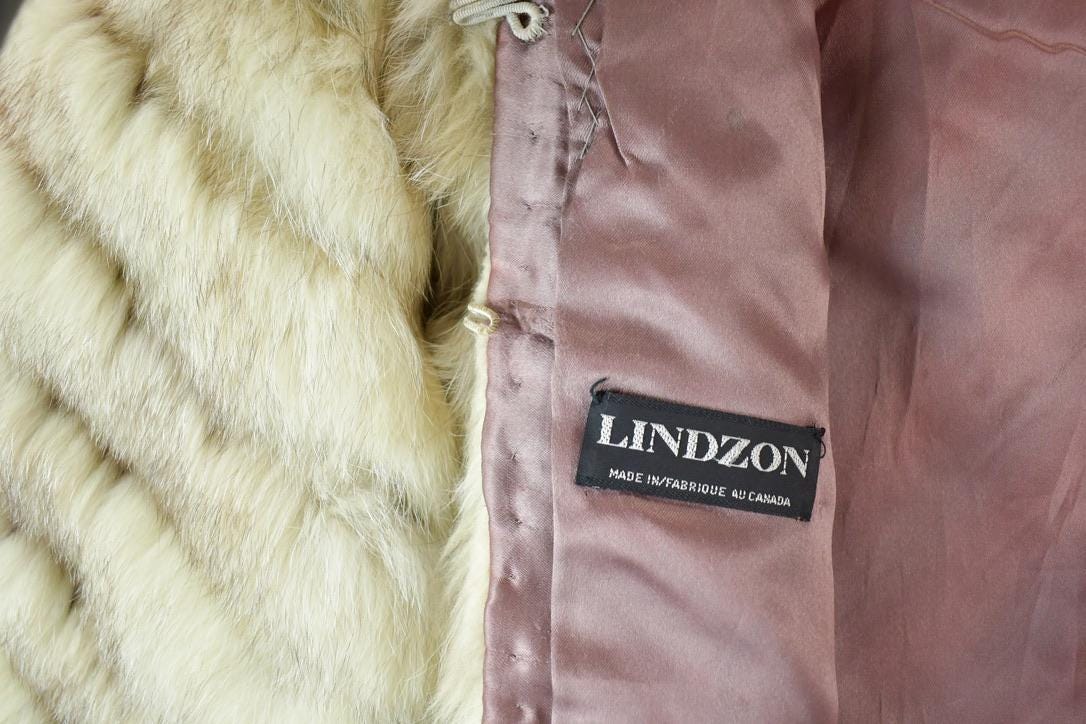 Vintage 1970s Arctic Fox White Fox Fur Mid LengthCoat Made In Canada from propervintagecanada