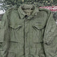 Vintage 1970s Army Military Button Up Jacket Men's Small from propervintagecanada