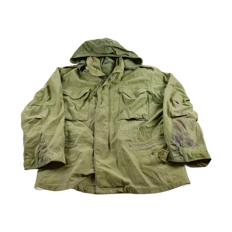 Vintage 1970s Army Military Field Jacket Men's Medium from propervintagecanada
