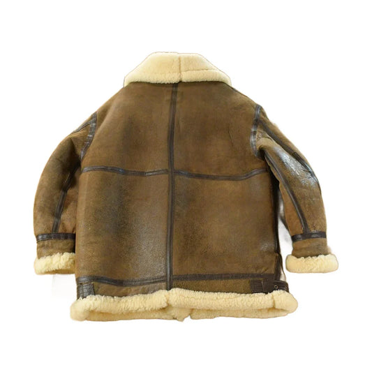 Vintage 1970s Avirex Type B-3 Mouton Sherpa Liend Shearling Coat Men's M from propervintagecanada