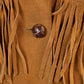 Vintage 1970s Aztec Pioneer Fringe Leather Western Jacket Women's S from propervintagecanada