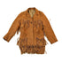 Vintage 1970s Aztec Pioneer Fringe Leather Western Jacket Women&