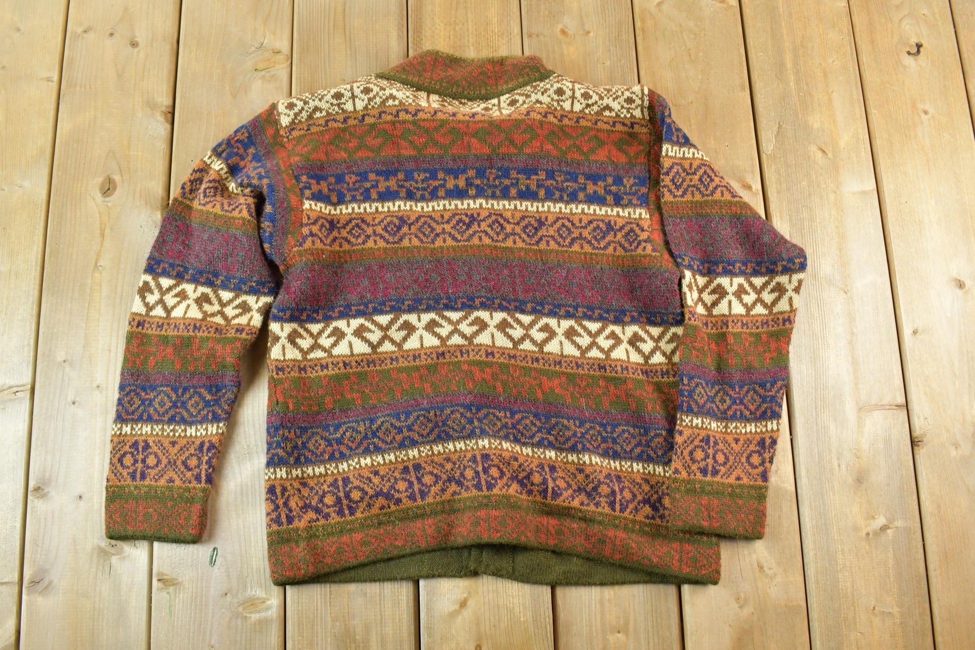 Vintage 1970s Baby Alpaca 100% Wool Knit Sweater Mens M from propervintagecanada