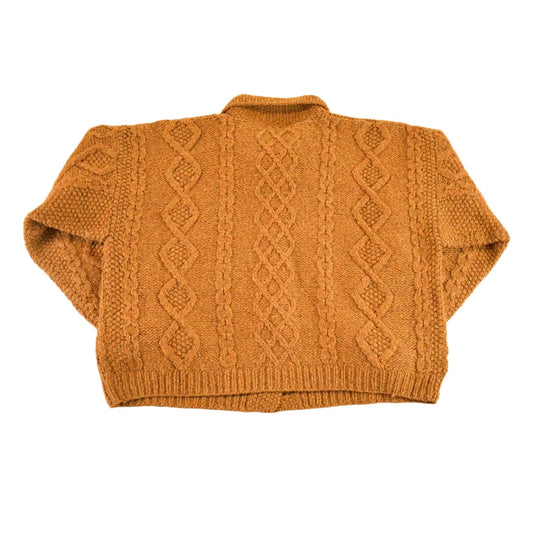 Vintage 1970s Banana Republic Wool Cable Knit Cardigan Sweater Women's M from propervintagecanada