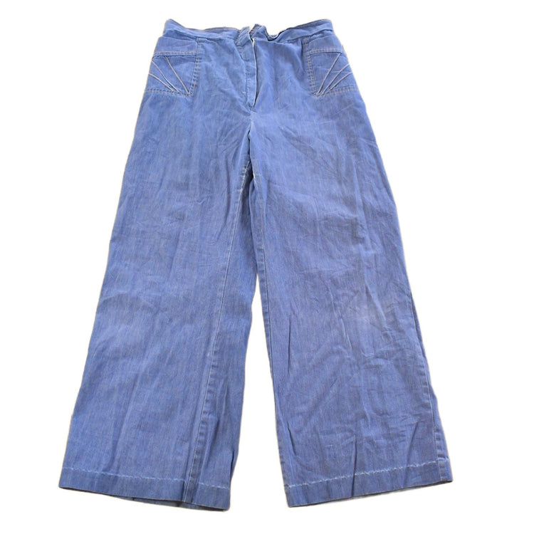 Vintage 1970s Bell Bottom Baggy Denim Jeans Men's 33 x 30 from propervintagecanada