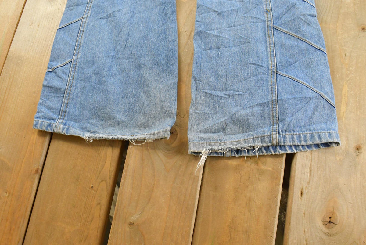 Vintage 1970s Bell Bottom Baggy Denim Jeans Men's 33 x 30 from propervintagecanada