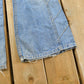 Vintage 1970s Bell Bottom Baggy Denim Jeans Men's 33 x 30 from propervintagecanada