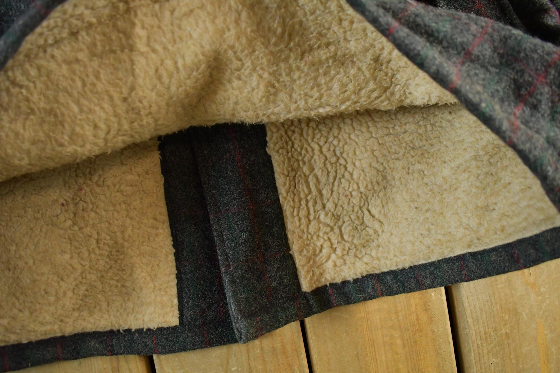 Vintage 1970s Bemidji Woolen Mills Sherpa Lined Wool Jacket Men's XL from propervintagecanada