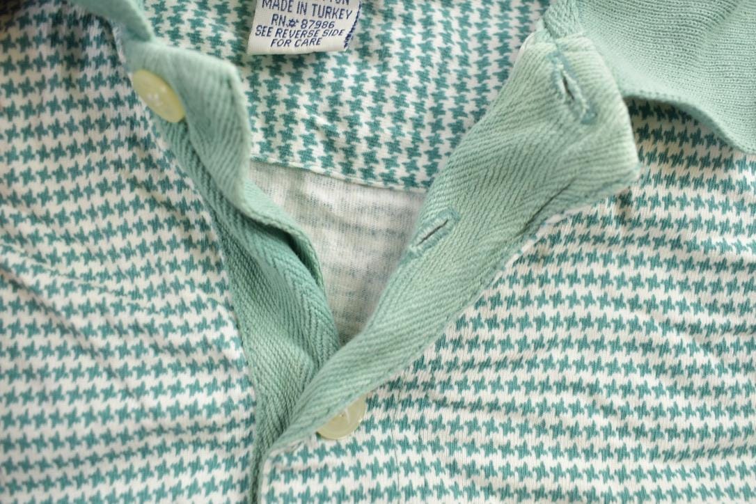 Vintage 1970s Benchline Patterned Collared Shirt Men's S from propervintagecanada