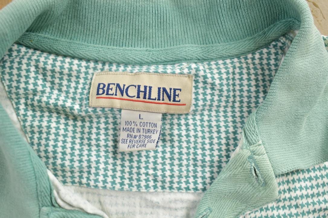 Vintage 1970s Benchline Patterned Collared Shirt Men's S from propervintagecanada
