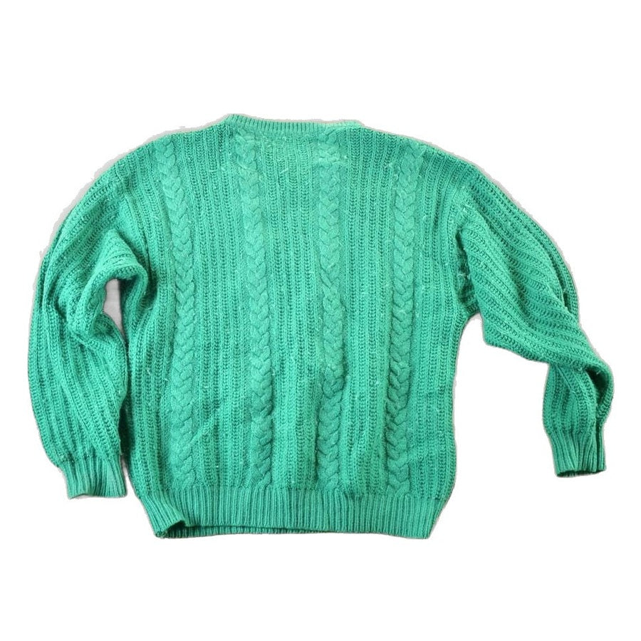 Vintage 1970s Benetton Wool Cable Knit Sweater Womens M-L from propervintagecanada
