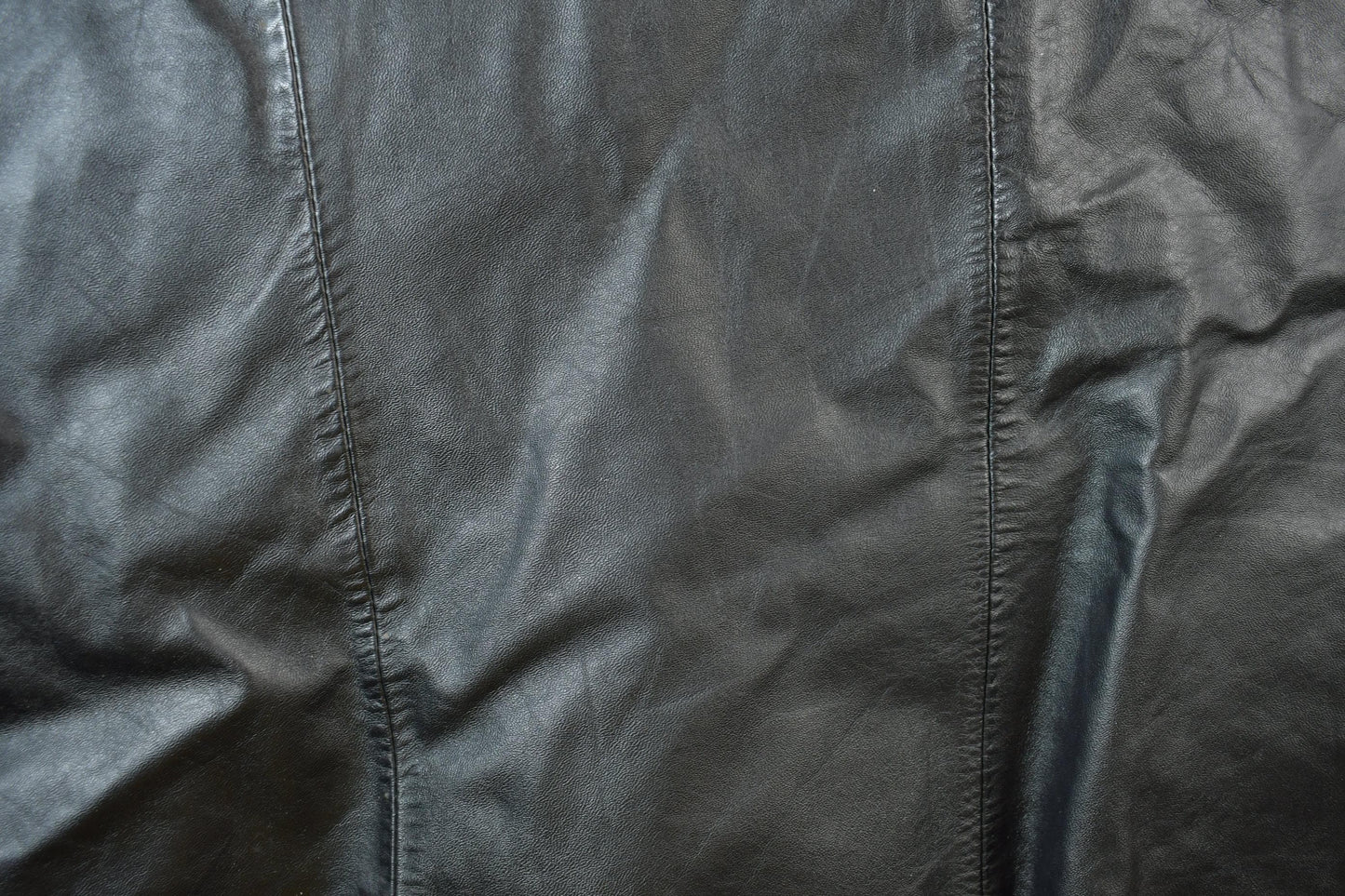 Vintage 1970s Berman's Black Leather Vest Men's Large from propervintagecanada