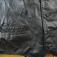 Vintage 1970s Berman's Black Leather Vest Men's Large from propervintagecanada