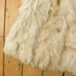 Vintage 1970s Beth Glaser Embroidered Full Length White Fox Fur Coat Women's Large from propervintagecanada
