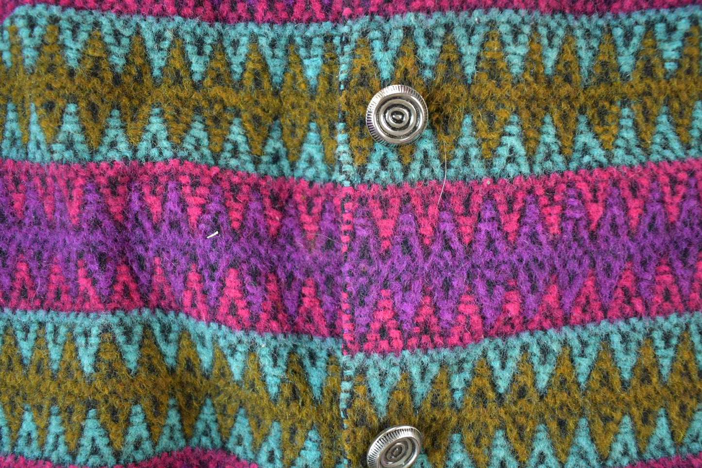 Vintage 1970s Betty Johnson Button Up Knit Sweater Vest Womens Large from propervintagecanada