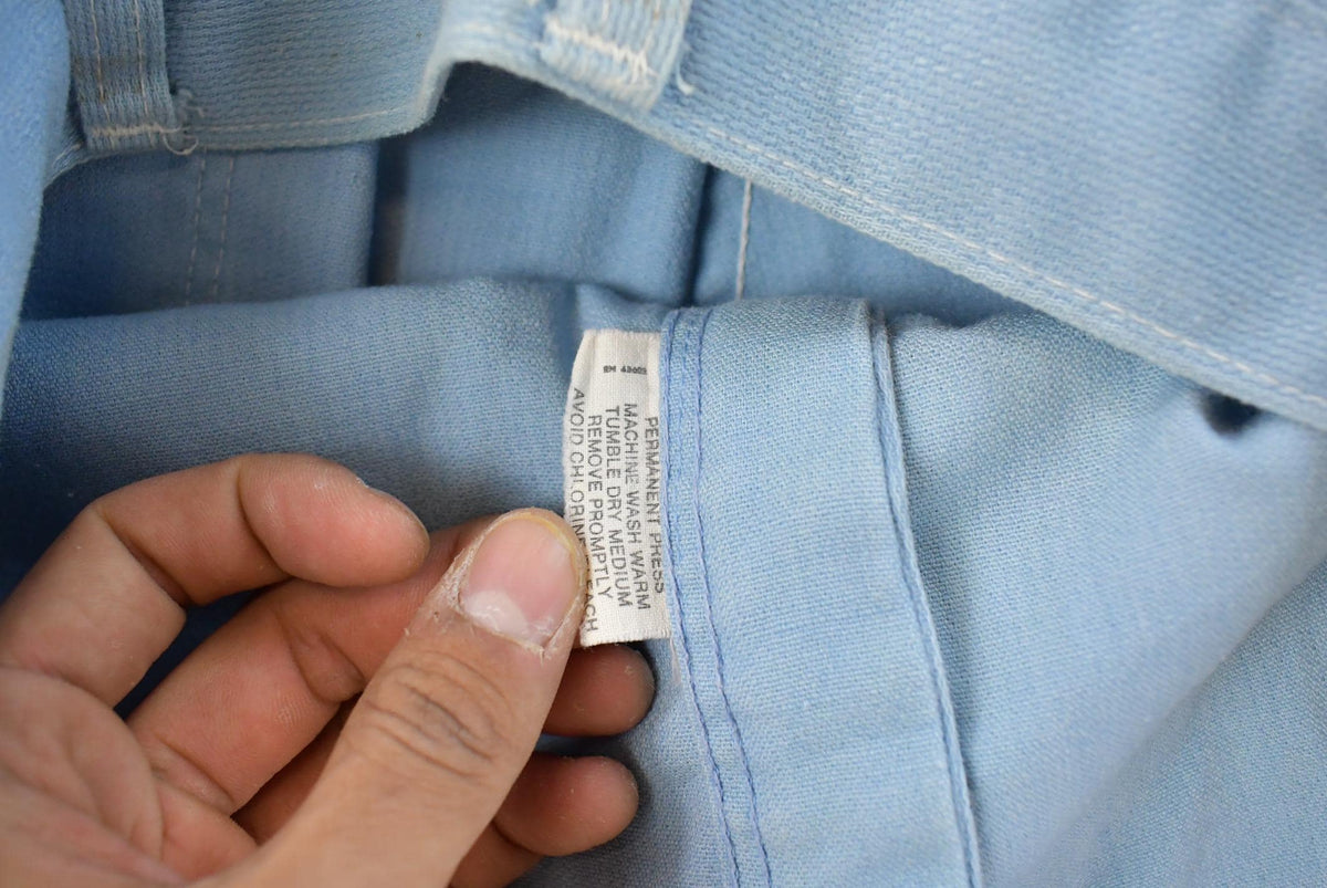 Vintage 1970s Big Yank Flare Denim Blue Jeans Men's 36 x 27 from propervintagecanada