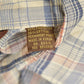 Vintage 1970s BJ - R Southwestern Plaid Button Up Shirt Men's Large from propervintagecanada