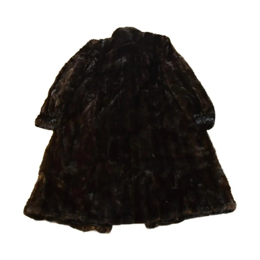 Vintage 1970s Blackglama Full Length Black Mink Fur Coat Adult M Men's Medium from propervintagecanada