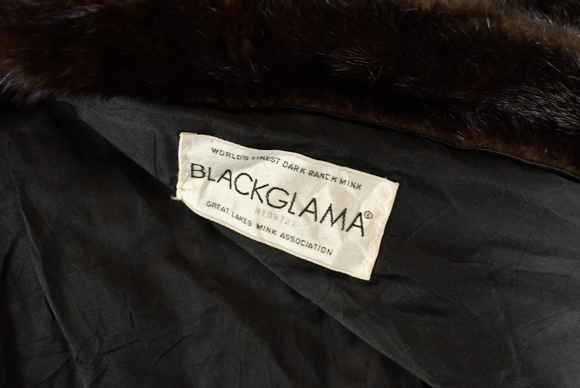 Vintage 1970s Blackglama Full Length Black Mink Fur Coat Adult M Men's Medium from propervintagecanada