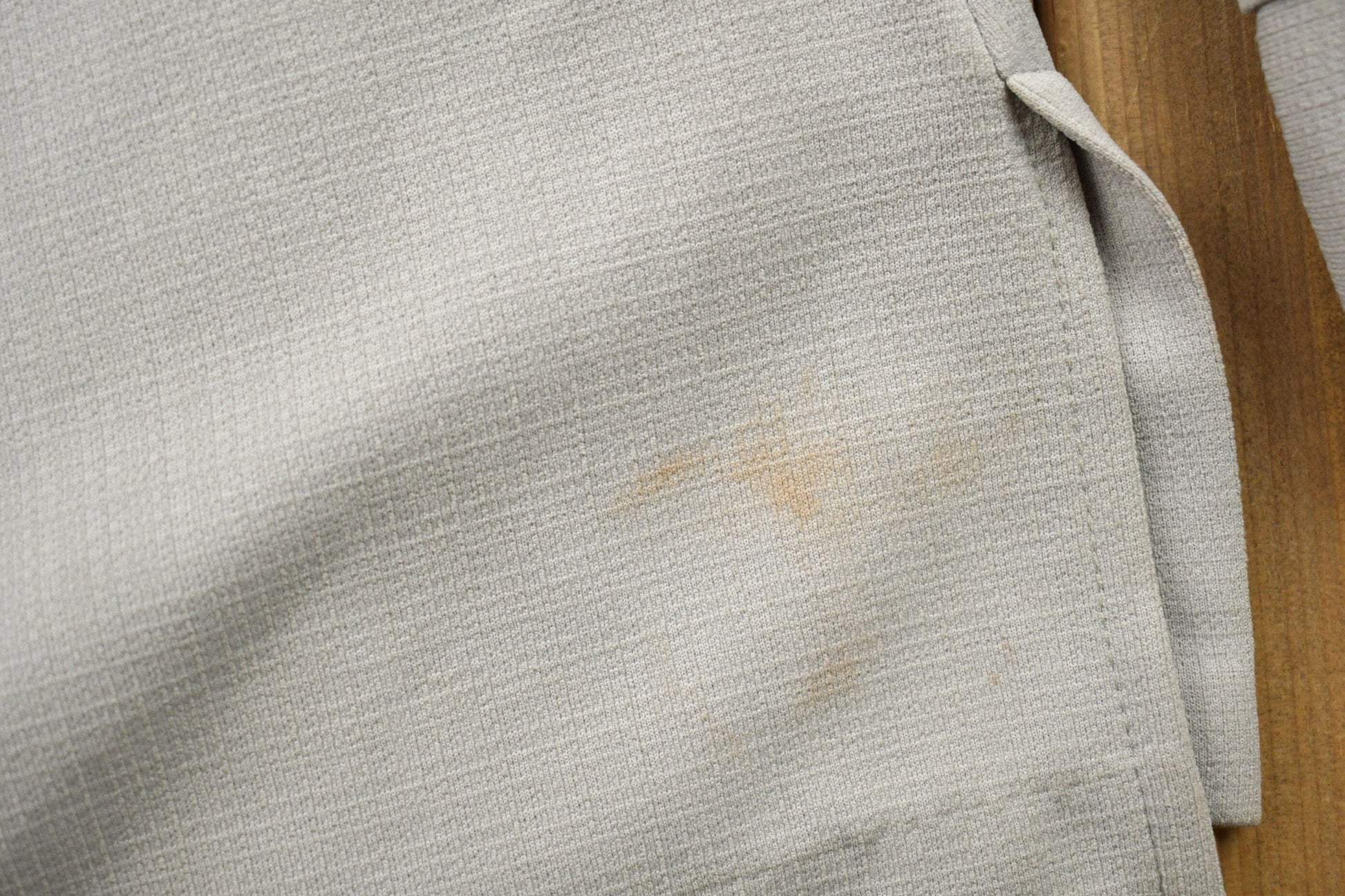 Vintage 1970s Blank Grey Button Up Shirt Men's S from propervintagecanada