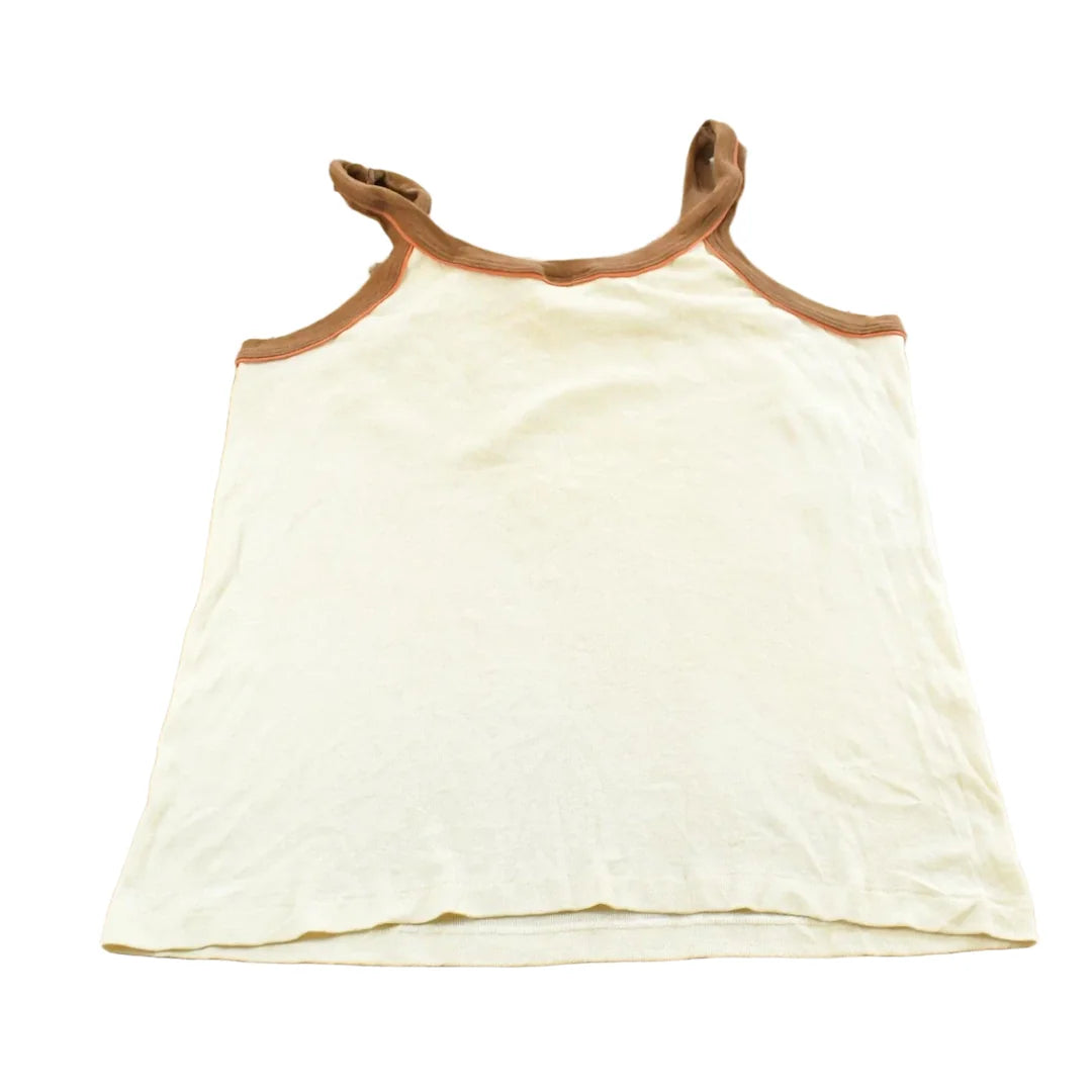 Vintage 1970s Blank Tank Top Mens M from propervintagecanada