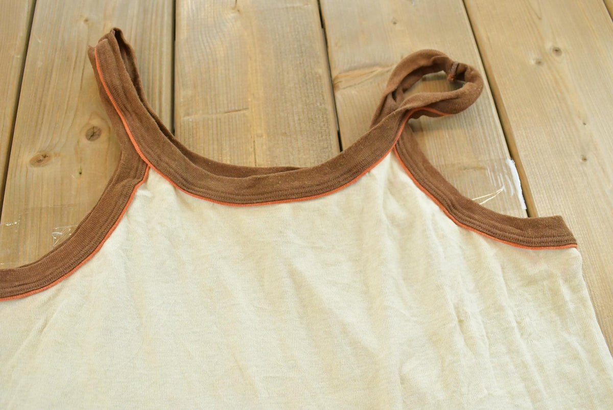 Vintage 1970s Blank Tank Top Mens M from propervintagecanada