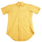 Vintage 1970s Blank Yellow Button Up ShirtMen's Medium