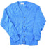 Vintage 1970s Blue Knit Perfect Mild Distress Cardigan Sweater Men&
