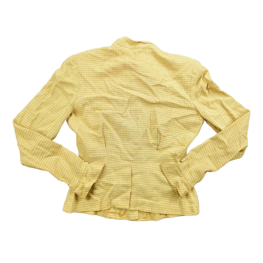 Vintage 1970s Bobbie Brooks Striped Yellow Button Up Shirt Men's XS from propervintagecanada