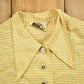 Vintage 1970s Bobbie Brooks Striped Yellow Button Up Shirt Men's XS from propervintagecanada