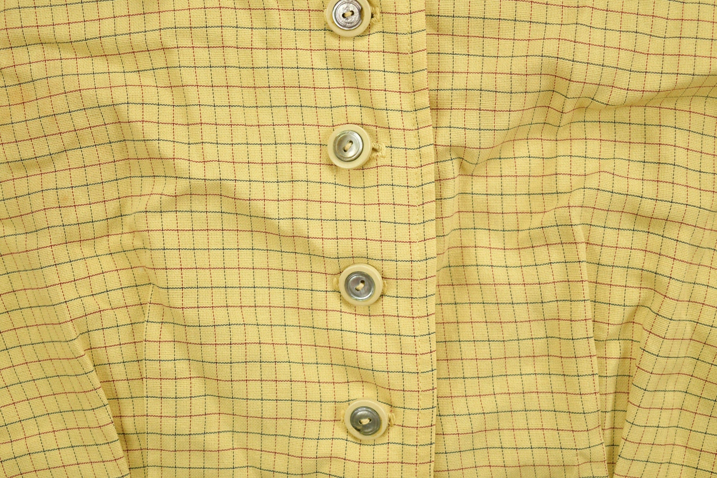 Vintage 1970s Bobbie Brooks Striped Yellow Button Up Shirt Men's XS from propervintagecanada