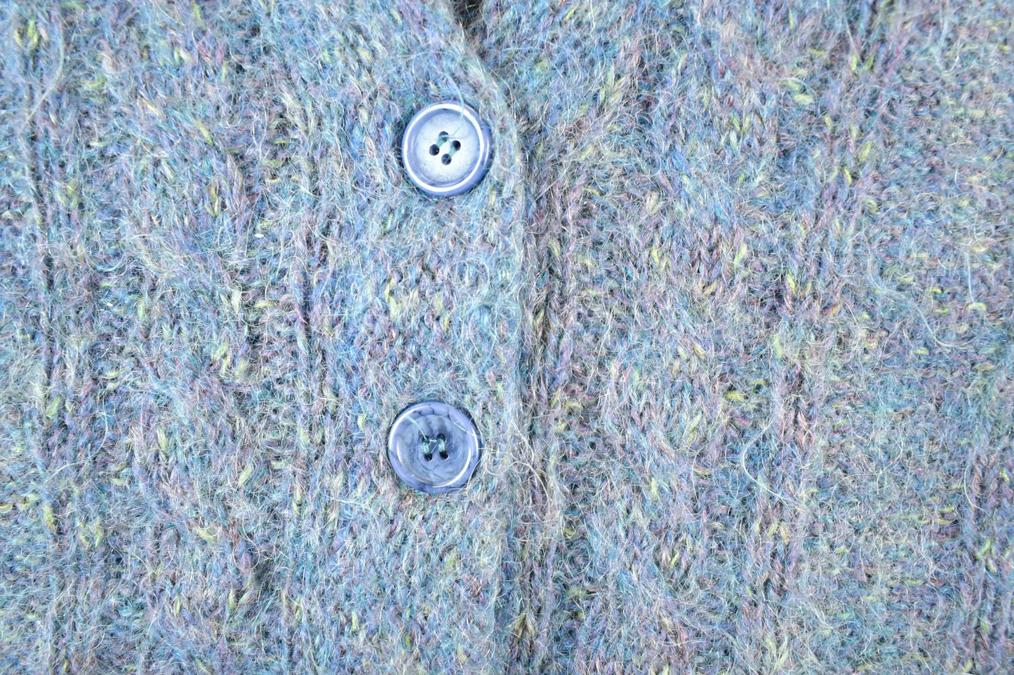 Vintage 1970s Boundary Waters Mohair Cable Knit Cardigan Sweater Mens M from propervintagecanada