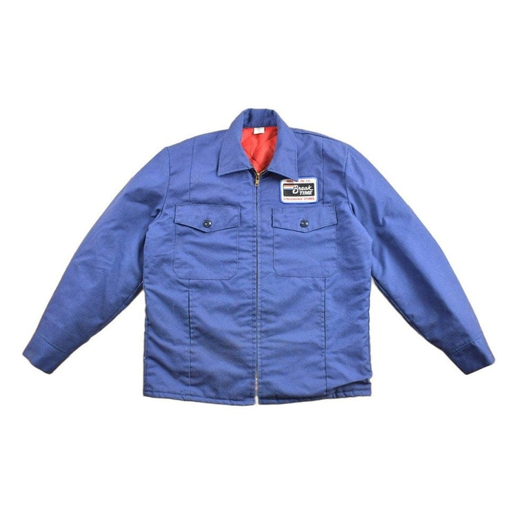 Vintage 1970s Break Time Patch Thermal Lined Jacket Men's Medium from propervintagecanada