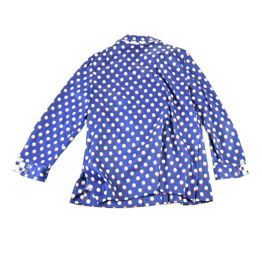 Vintage 1970s Brief Originals Polka Dot Button Up Western Style Shirt Men's Medium