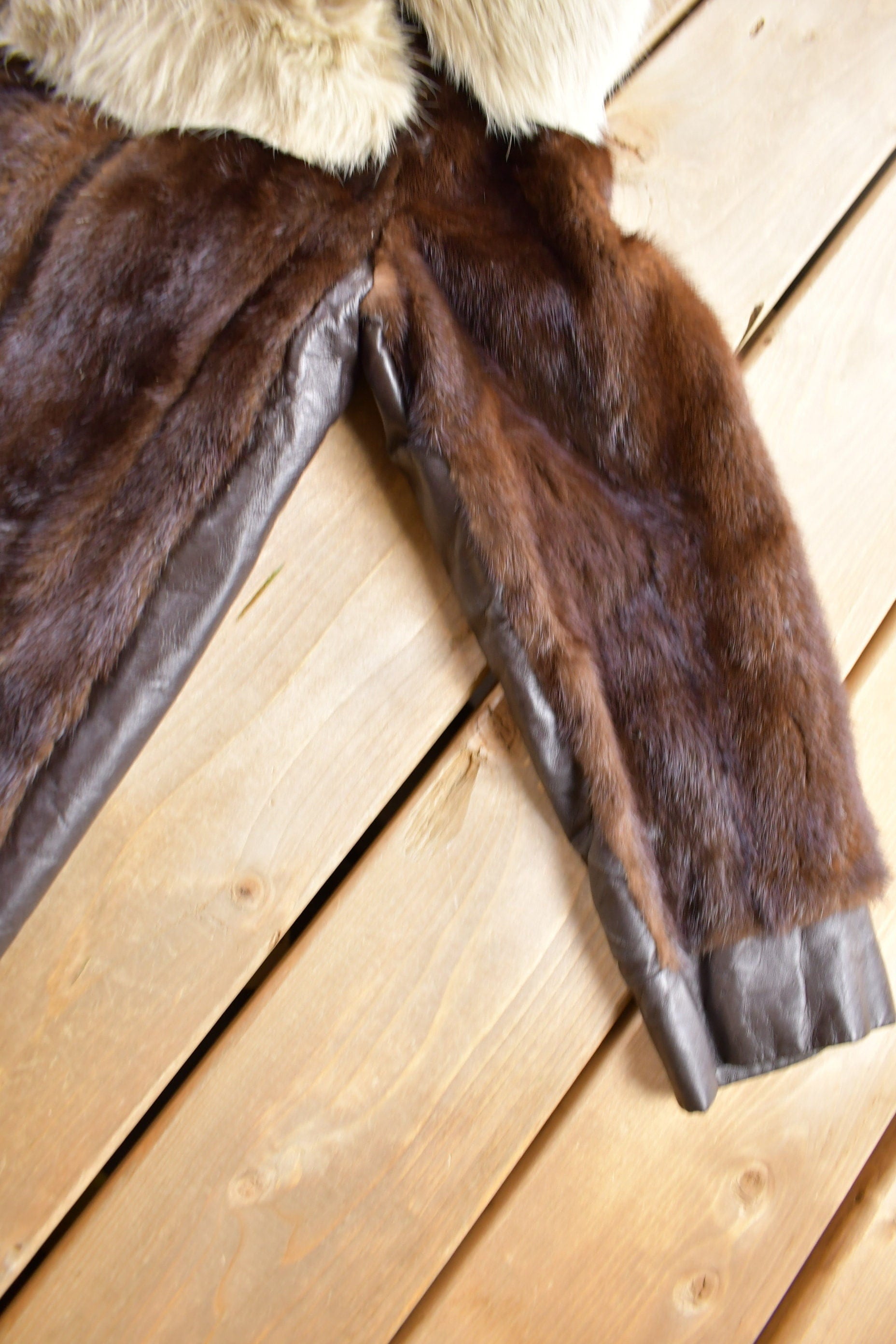 Vintage 1970s Brown Mink Fur Coat Men's Medium from propervintagecanada