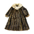 Vintage 1970s Brown Racoon Fur Coat Women&