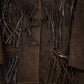 Vintage 1970s Brown Suede Leather Fringe Jacket Men's Small from propervintagecanada