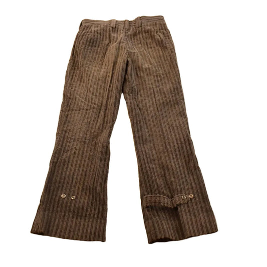 Vintage 1970s Brown Wide-Wale Corduroy Flare Pants Women's Size 29 x 29.5 from propervintagecanada