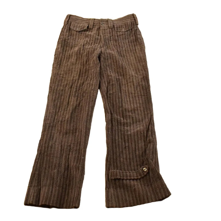 Vintage 1970s Brown Wide-Wale Corduroy Flare Pants Women's Size 29 x 29.5 from propervintagecanada