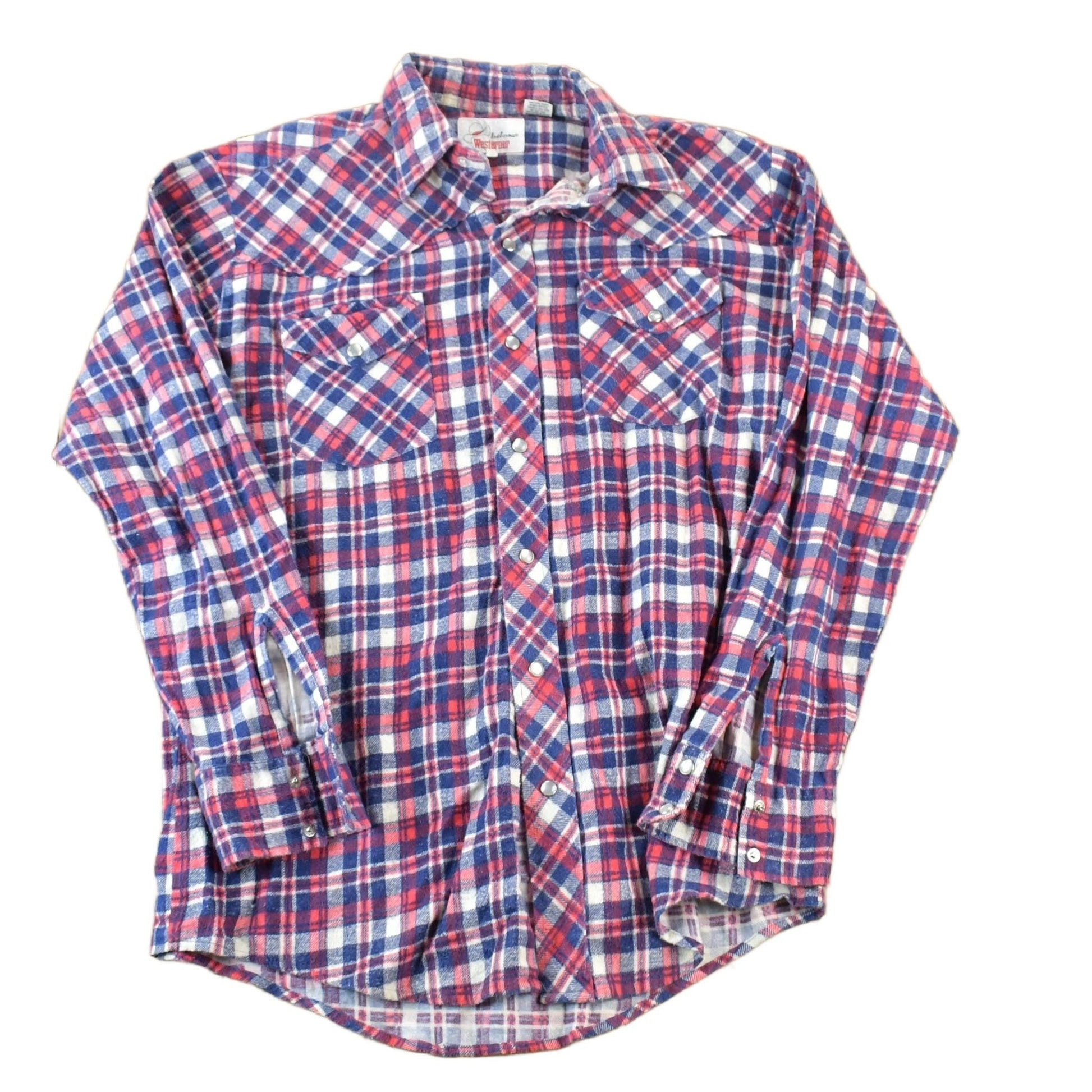 Vintage 1970s Bud Berma Westerner Button Up Shirt / Vintage Flannel / Plaid Button Up / Cowboy Shirt / Preppy Button Up from propervintagecanada