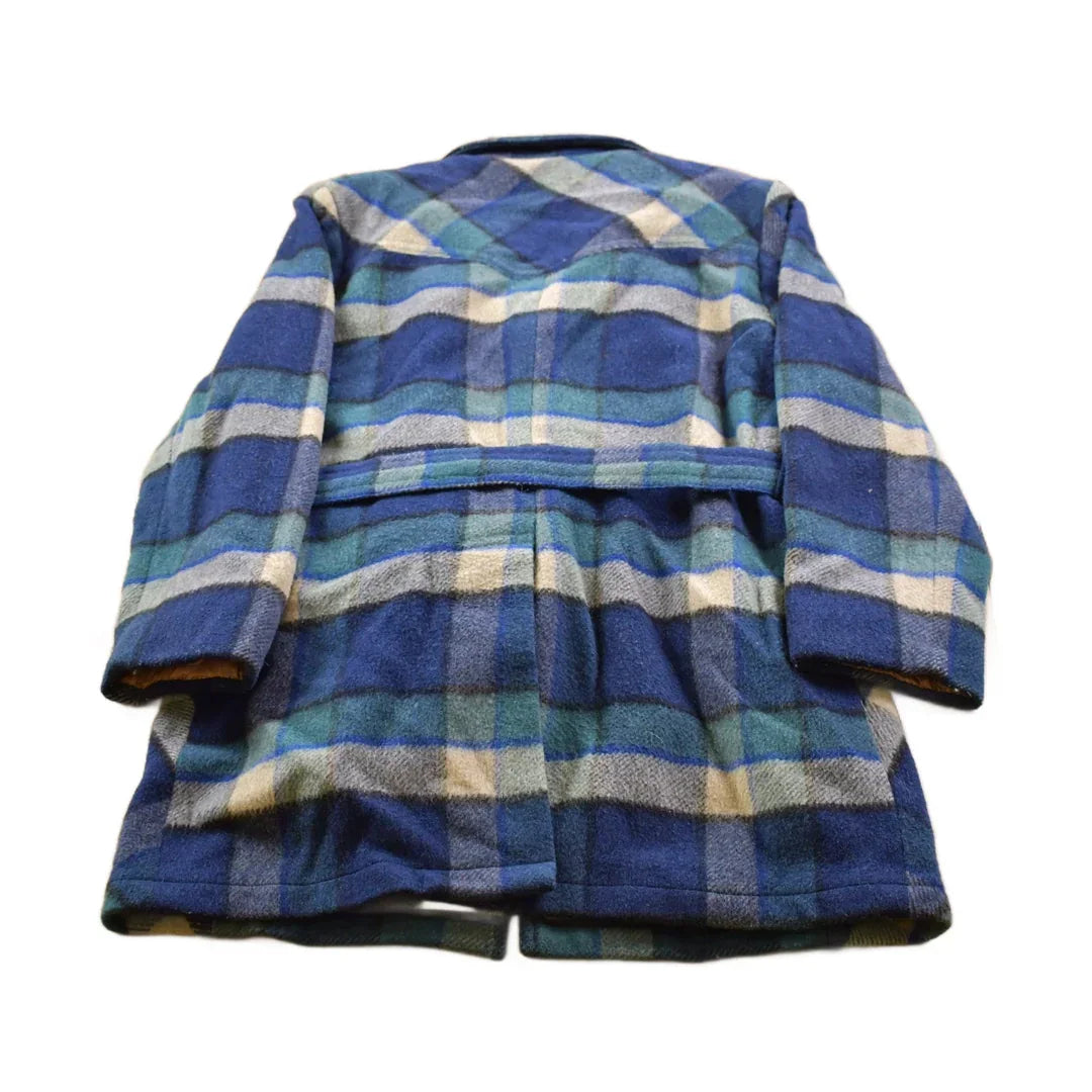 Vintage 1970s Buffalo Club Wool Lined Plaid Jacket Men's Medium from propervintagecanada
