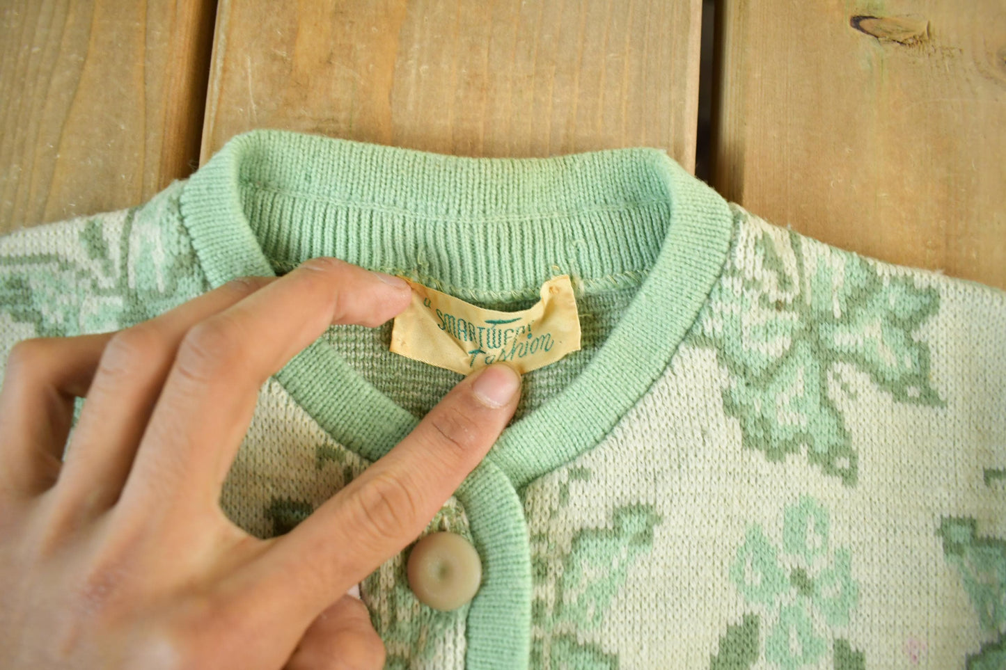 Vintage 1970s Butterfly Knit Cardigan Sweater Women's XS from propervintagecanada