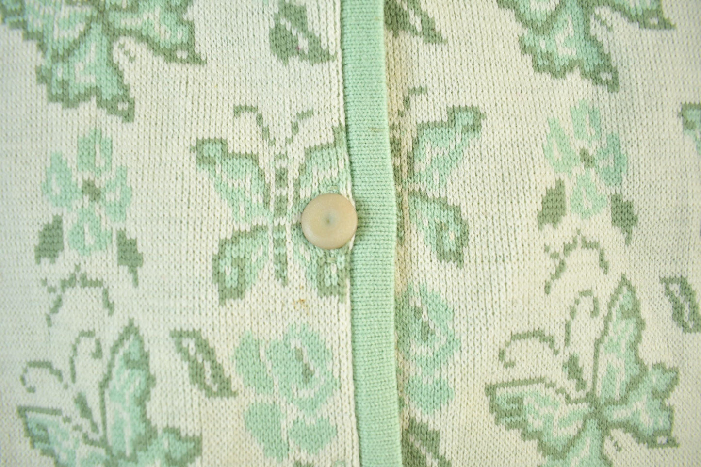 Vintage 1970s Butterfly Knit Cardigan Sweater Women's XS from propervintagecanada