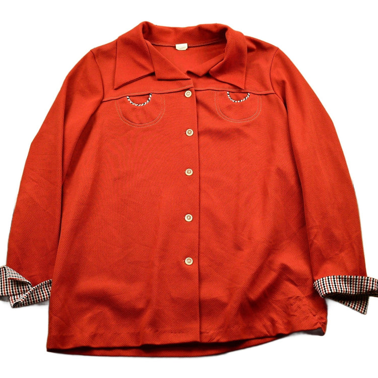 Vintage 1970s Button Up Western Style Shirt Men's Medium from propervintagecanada