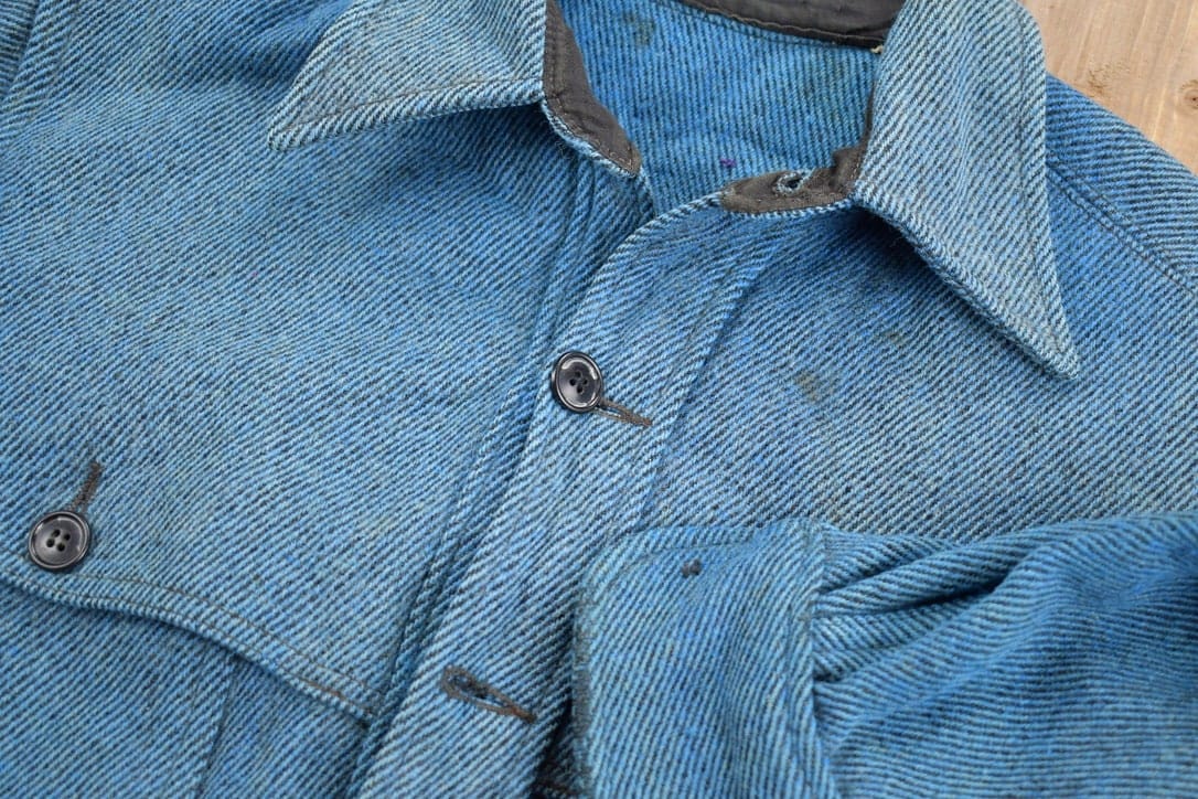 Vintage 1970s Button Up Wool Shacket Men's Large from propervintagecanada