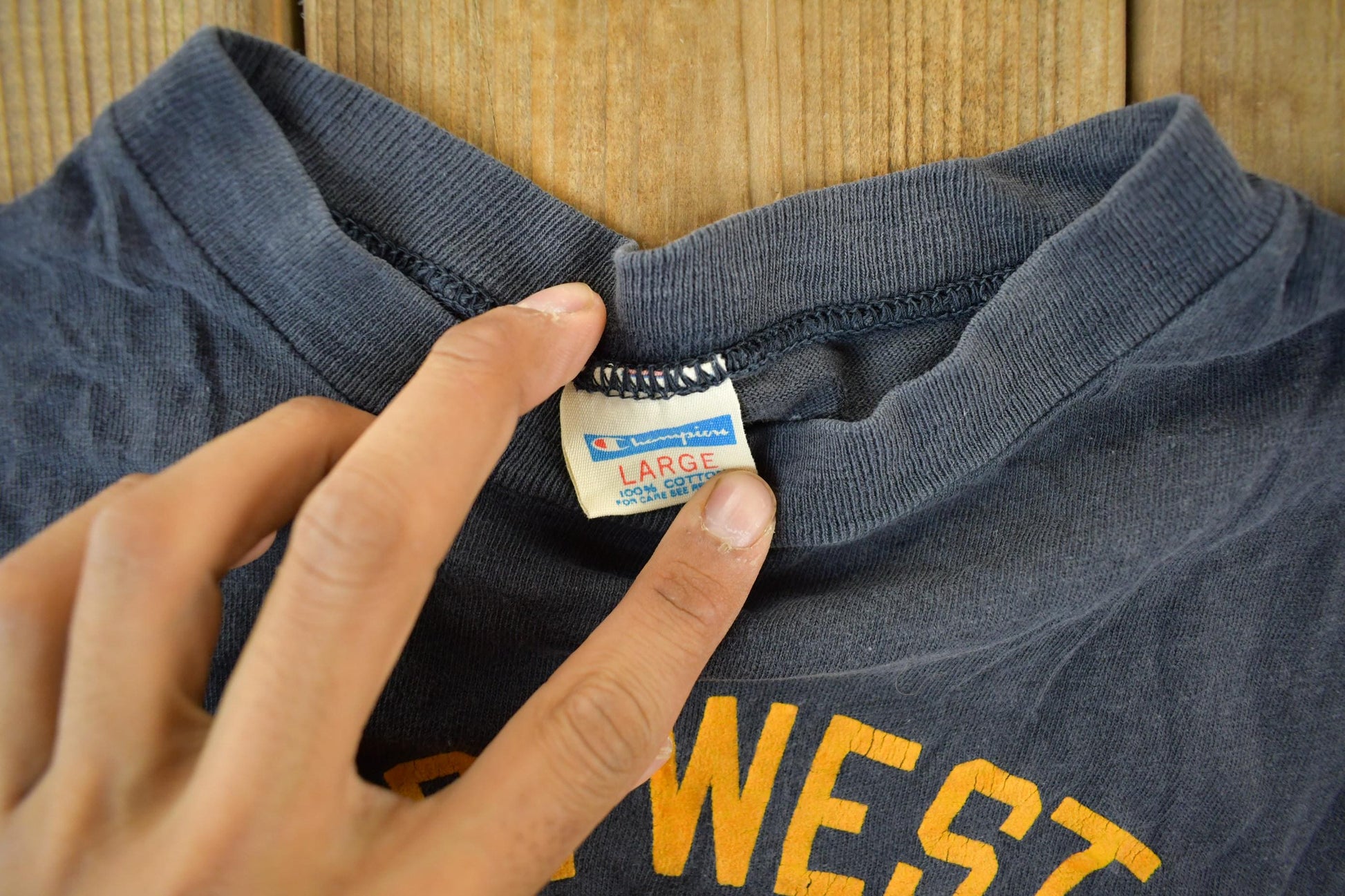 Vintage 1970s C.B. West Football Champion T Shirt Men's Small from propervintagecanada