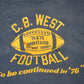 Vintage 1970s C.B. West Football Champion T Shirt Men's Small from propervintagecanada
