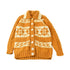 Vintage 1970s Cable Knit Nordic Cardigan Sweater Women&