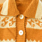 Vintage 1970s Cable Knit Nordic Cardigan Sweater Women's Medium from propervintagecanada